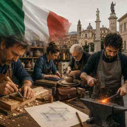 Attualità e problemi dell'artigianato italiano Attualità e problemi dell'artigianato italiano: un patrimonio da difendere, un futuro da costruire.