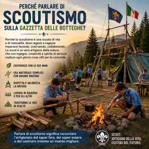 Lo scout è, a suo modo, un vero artigiano della natura.